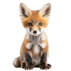 PNG Baby fox animal mammal rodent white background