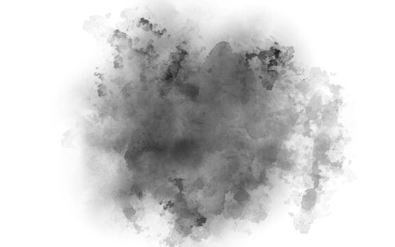 An abstract watercolor ink splotch with rough jagged edges. This is ideal for gritty designs dynamic visual effects.