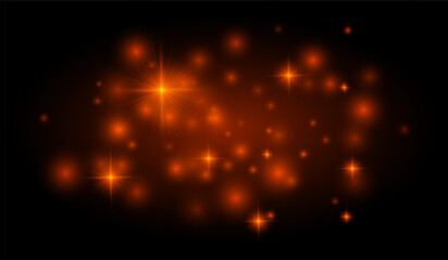 Radiant star-shaped bursts with scattered glowing dots, suitable for decoration, overlays, graphic backgrounds, and festive digital design.