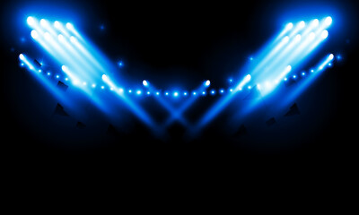Versus Screen For Fight of sport and game Sport. spotlight floodlights bright stadium lights Background Concept vector design
