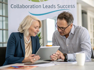 business people working in office