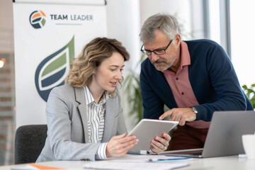 business people working in office