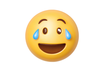  The emoji is designed as an anthropomorphic face with water droplets on the forehead, Transparent background PNG