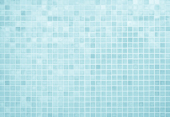Blue light ceramic wall chequered and floor tiles mosaic background in bathroom, kitchen. Design...