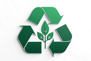 Obraz premium Modern Recycling Logo in Green.