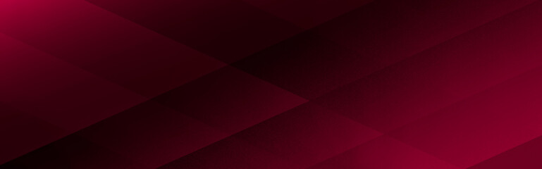 Obraz premium Raspberry hue. Wide panoramic layered background with intersecting line in deep pink magenta hues. A modern header cover for youtube channel, presentations, tech visual, branding, web projects