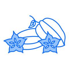 Obraz premium Star Fruit Icon