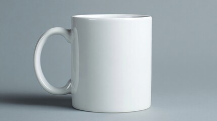 Fototapeta premium Minimalist Coffee Cup on Clean Background for Product Mockup and Branding