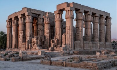 Obraz premium Ancient Temple Ruins with Columns