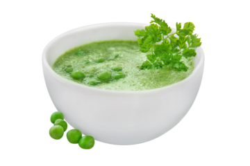 Erbsensuppe und Hintergrund transparent PNG cut out  Pea Soup