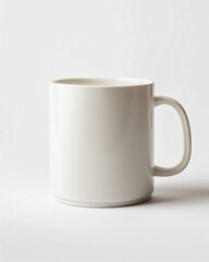 Fototapeta premium Minimalist Coffee Cup on Clean Background for Product Mockup and Branding