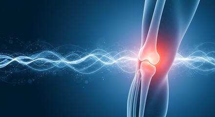 Knee Pain Anatomical Illustration