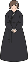 vector illustration of a woman