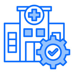 Obraz premium Hospital Management Icon
