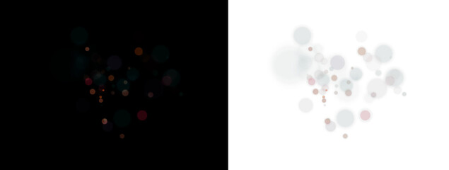 Magic colored dust with glitter, abstract glow and holiday decoration png.