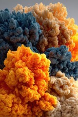 Colorful Fluffy Cloud Abstract