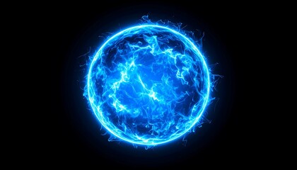 Obraz premium Abstract blue sphere