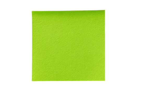 Bright lime green square sticky note (1)