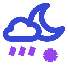 weather twotone icon set