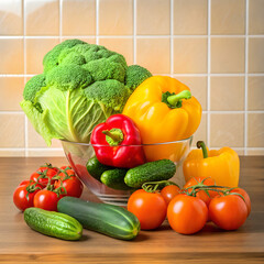 Colorful Fresh Fruit Assortment &ndash; Healthy Tropical & Seasonal Fruits on White Background