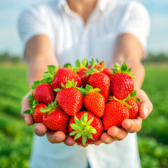 Fresh Strawberries in Stylish Zigzag Bowl &ndash; Bright and Healthy Fruit Display