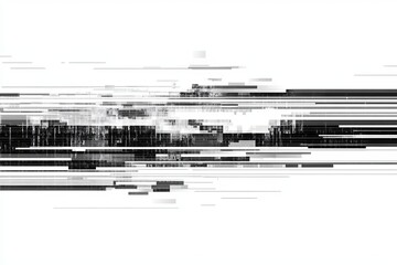 Dynamic Abstract Digital Glitch Effect Background with Colorful Lines and Shapes for Modern Designs