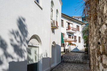Traditional Ottoman houses in old town Kale district, Marmaris, Turkey