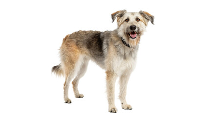 crossbreed dog isolated on transparent background