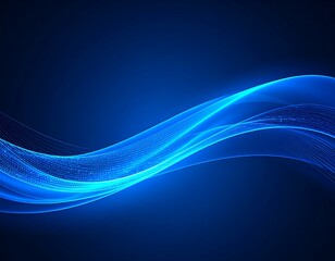 Abstract blue wavy lines (1)
