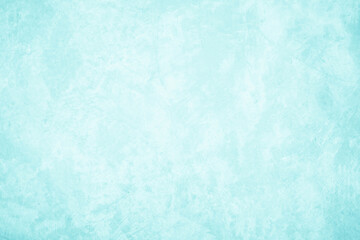 Pastel blue and white concrete stone texture for background in summer wallpaper. Cement and sand wall of tone vintage. Concrete abstract wall of light cyan color, cement texture mint green for design.