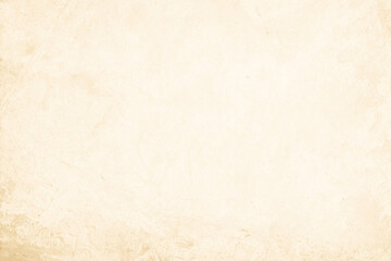 Colour old concrete wall texture background. Close up retro plain cream color cement wall background texture. Design paper vintage parchment element.