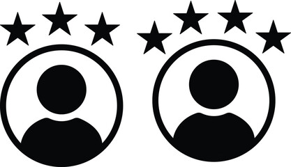 Customer experience icon set. User experience and feedback signs. Quality service symbols for web and app design. Client evaluation concept.Feedback and Customer Support Vector Icons Set.