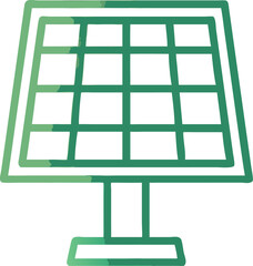 Clean modern illustration of a single solar panel perfect for renewable energy sustainability and eco friendly technology concepts