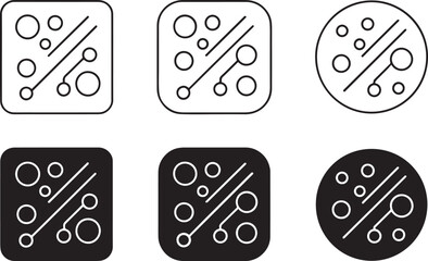 circuit board icon  vector art and illustration