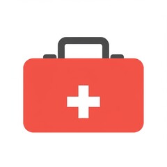 Obraz premium Red Cross Box Icon