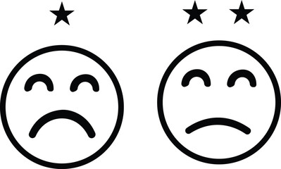 Customer experience icon set. User experience and feedback signs. Quality service symbols for web and app design. Client evaluation concept.Feedback and Customer Support Vector Icons Set.