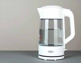 Electric kettle with visible water
