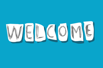 welcome text on paper.eps