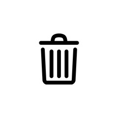 recycle bin trash delete icon vector 
