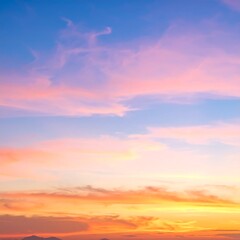 Obraz premium Vibrant sunset sky