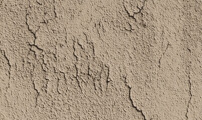 Textura de Parede de Gesso Danificada em Tons Terrosos