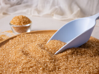 Organic Light Brown Sugar with versatile scoop.