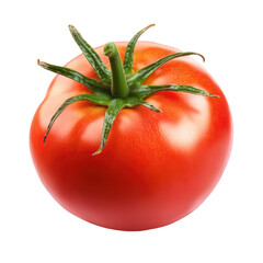 Tomato on isolated transparent cutout PNG Background