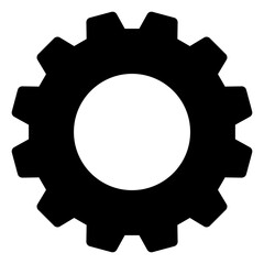 Gear icon on white background. flat illustration of Gear. vector icon. Gear sign symbol