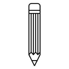 pencil icon in trendy flat design  vector illustration