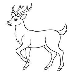 deer silhouette vector