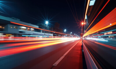 Night City Street Motion Blur