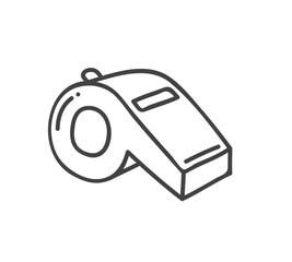 Whistle icon in line style. Editable strok