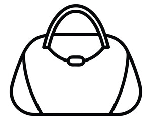 A stylish handbag isolated on white background Ai Generated