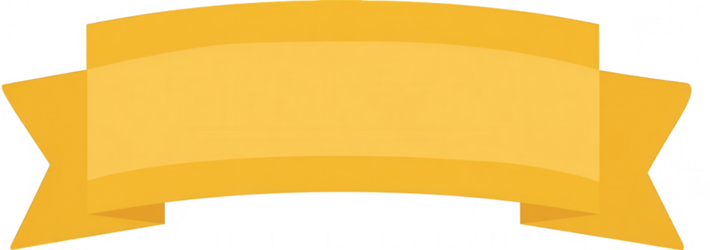 Gold star-shaped ribbon